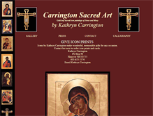 Tablet Screenshot of carringtonsacredart.com